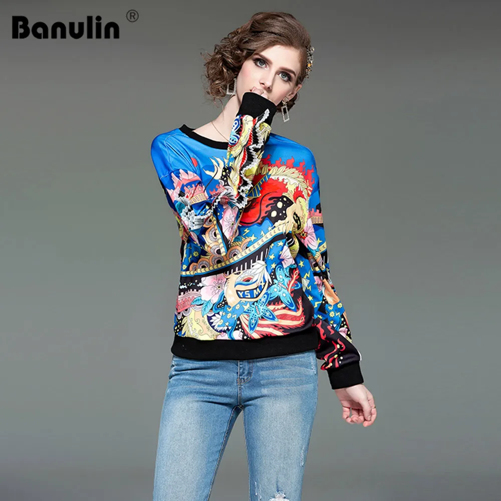 Banulin Gorgeous Printed Pullover Sweatshirt Women Clothes 2019 Spring Summer Womens Fashion Clothing Female Casual Pullovers
Banulin Gorgeous Printed Pullover Sweatshirt Women Clothes 2019 Spring Summer Womens Fashion Clothing Female Casual Pullovers