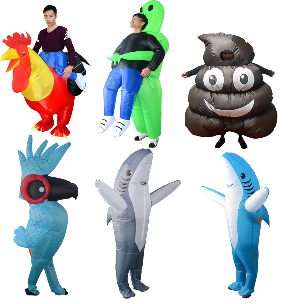 Funny Party Supplies Inflatable Costumes Cartoon Chicken Shark Parrot Cosplay Costume Holiday Carnival Party Decoration
Funny Party Supplies Inflatable Costumes Cartoon Chicken Shark Parrot Cosplay Costume Holiday Carnival Party Decoration