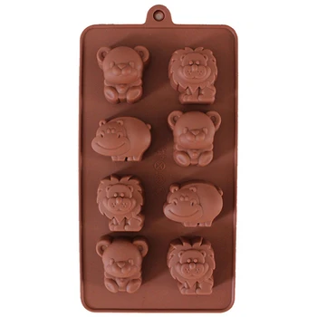 Food Grade Lion Hippo Bear Shape Silicone Chocolate Mold /Cake Mold/Cookie Mould D503
Food Grade Lion Hippo Bear Shape Silicone Chocolate Mold /Cake Mold/Cookie Mould D503