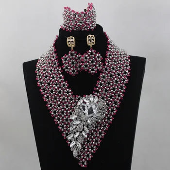 Charming Fuchsia Pink&Grey Crystal Women Costume Jewellery Set Fashion Wedding Jewelry Set For Women Free Shipping HX911
Charming Fuchsia Pink&Grey Crystal Women Costume Jewellery Set Fashion Wedding Jewelry Set For Women Free Shipping HX911