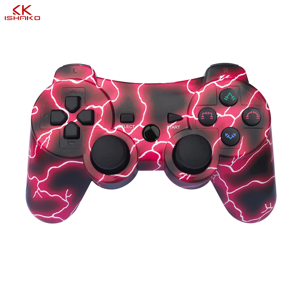 K ISHAKO for PS3 Controller Wireless Double Shock Gamepad for Playstation 3 Lighting red
K ISHAKO for PS3 Controller Wireless Double Shock Gamepad for Playstation 3 Lighting red