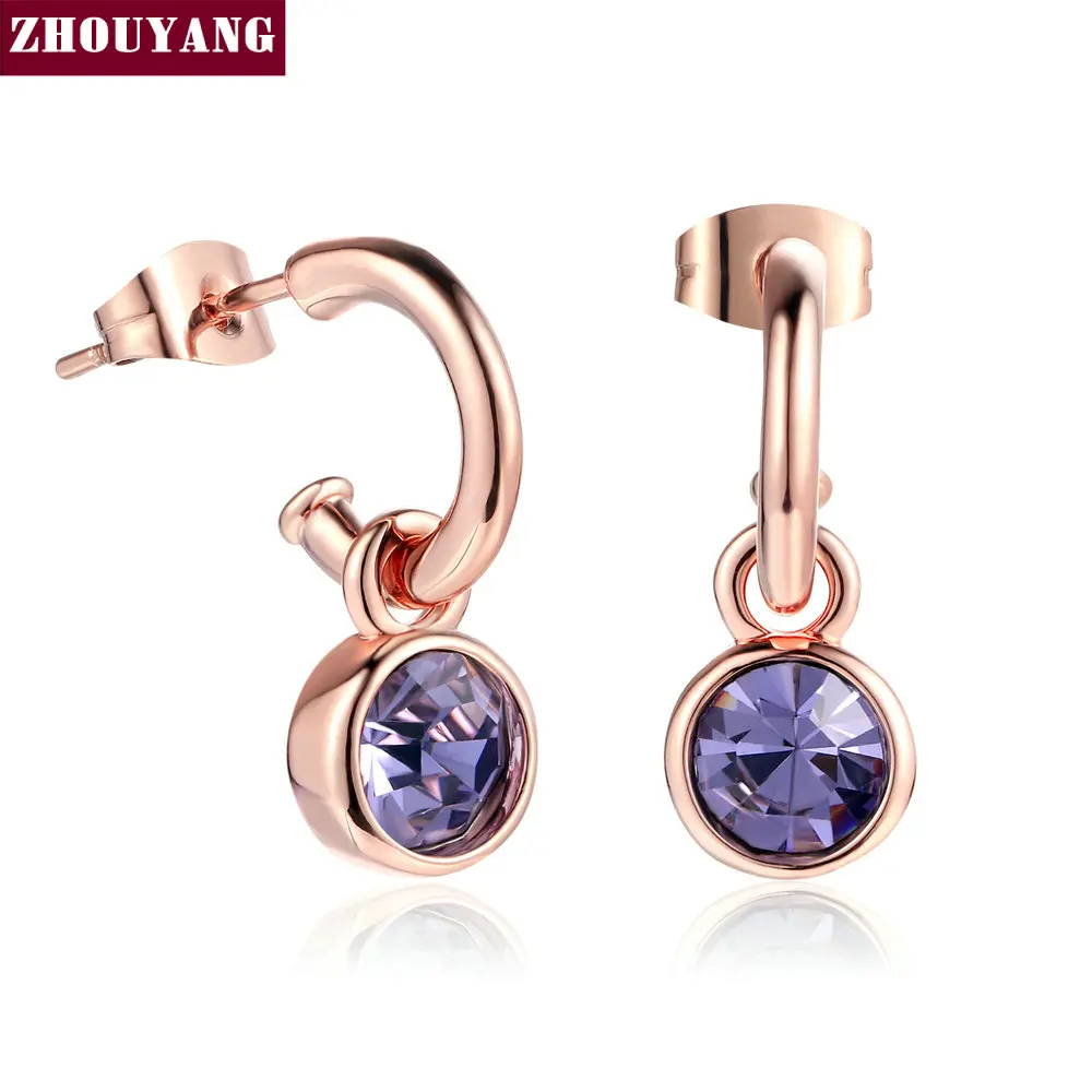 Top Quality ZYE069 Purple Crystal Rose Gold Color Earring Genuine Austrian Crystal ZYE069
Top Quality ZYE069 Purple Crystal Rose Gold Color Earring Genuine Austrian Crystal ZYE069