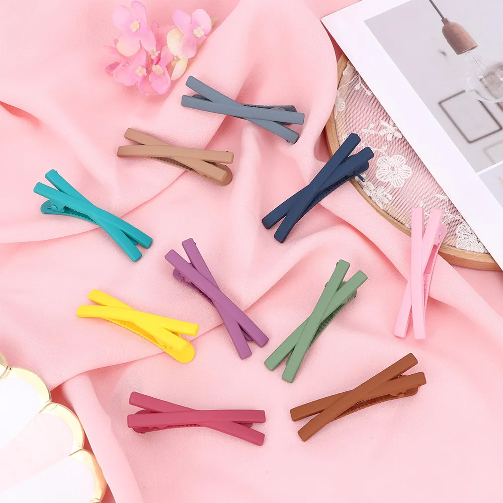 Small Cute Frosted Hairpin Clip Korean Style Girls Women Matte Candy Color Cross Hair Clip Hair Accessories
Small Cute Frosted Hairpin Clip Korean Style Girls Women Matte Candy Color Cross Hair Clip Hair Accessories