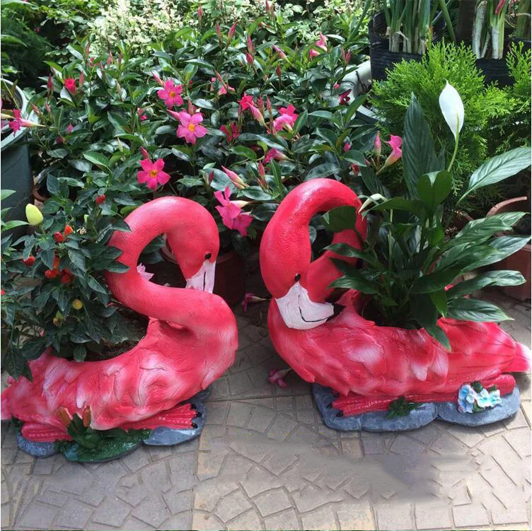 Outdoor Gardening Resin Flamingo Flowerpot Decoration Villa Courtyard Landscape Statue Ornaments Garden Park Figurines Craft Art
Outdoor Gardening Resin Flamingo Flowerpot Decoration Villa Courtyard Landscape Statue Ornaments Garden Park Figurines Craft Art