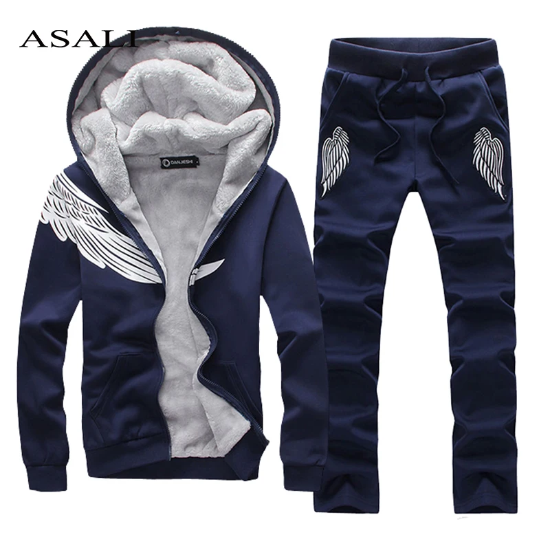 Winter Casual Tracksuit Mens Set Thick Warm Sportswear Mens Hoodies Sets Two PCS Feather Hooded Sweatshirt+Pants Sweatsuit Men
Winter Casual Tracksuit Mens Set Thick Warm Sportswear Mens Hoodies Sets Two PCS Feather Hooded Sweatshirt+Pants Sweatsuit Men