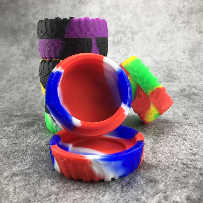 Tyre Shape Silicone Containers Jars Dab Wax Vaporizer Rubber Container 23ml Big FDA Food Grade Silicon Box for Dry Herb Oil
Tyre Shape Silicone Containers Jars Dab Wax Vaporizer Rubber Container 23ml Big FDA Food Grade Silicon Box for Dry Herb Oil