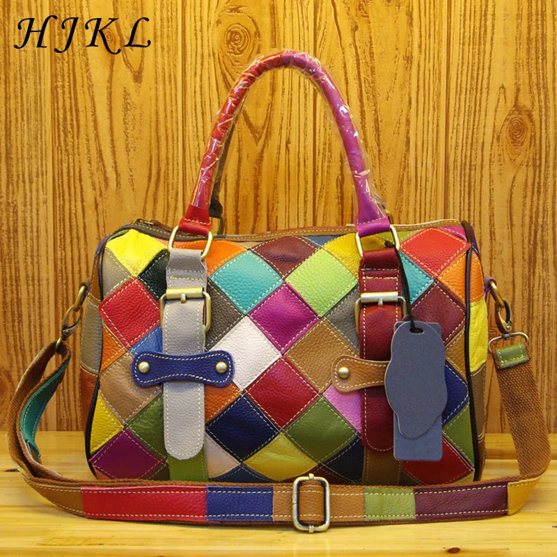 2019 Genuine Leather Female Handbags Women Random Color Patchwork Shoulder Bags Designer Luxury Large Capacity Tote Bag New
2019 Genuine Leather Female Handbags Women Random Color Patchwork Shoulder Bags Designer Luxury Large Capacity Tote Bag New