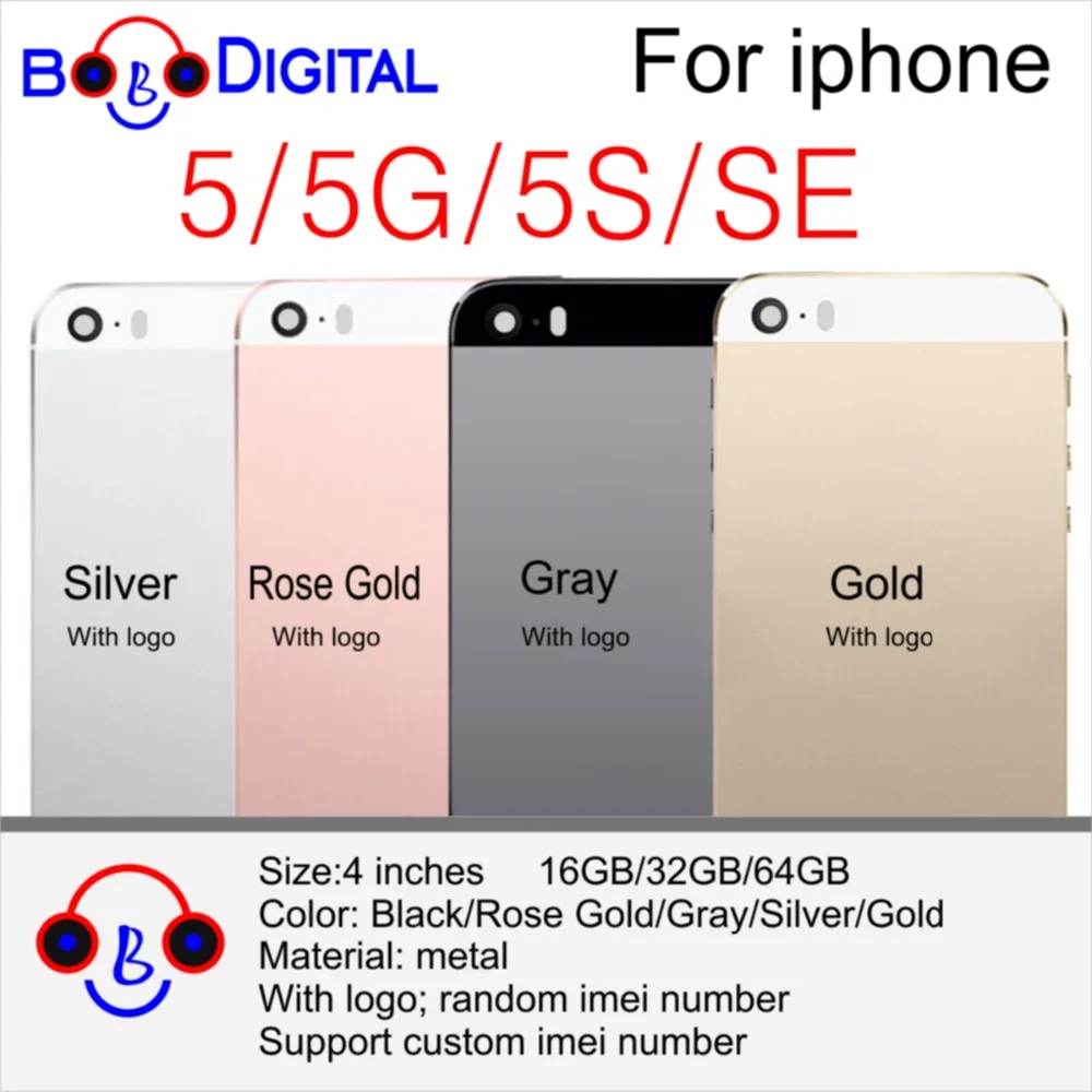 For iPhone 4s 5 5G 5S 5C SE Metal Back Cover Cases Telephone Housing Battery Door For Apple iPhone 5 5G 5S SE Cover Back Housing
For iPhone 4s 5 5G 5S 5C SE Metal Back Cover Cases Telephone Housing Battery Door For Apple iPhone 5 5G 5S SE Cover Back Housing