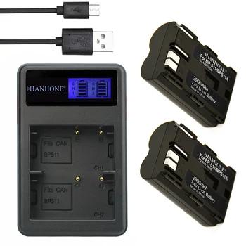 2PCS 2900Mah BP-511A BP-511 BP 511 511A Battery + LCD Dual USB Charger For Canon G6 G5 G3 G2 G1 EOS 300D 50D 40D 30D 20D 5D
2PCS 2900Mah BP-511A BP-511 BP 511 511A Battery + LCD Dual USB Charger For Canon G6 G5 G3 G2 G1 EOS 300D 50D 40D 30D 20D 5D