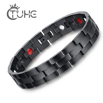 Good Quality Healing FIR Magnetic Titanium Bio Energy Bracelets Bangles 22cm Width Black Therapy Bracelet Male Gift Jewelry
Good Quality Healing FIR Magnetic Titanium Bio Energy Bracelets Bangles 22cm Width Black Therapy Bracelet Male Gift Jewelry