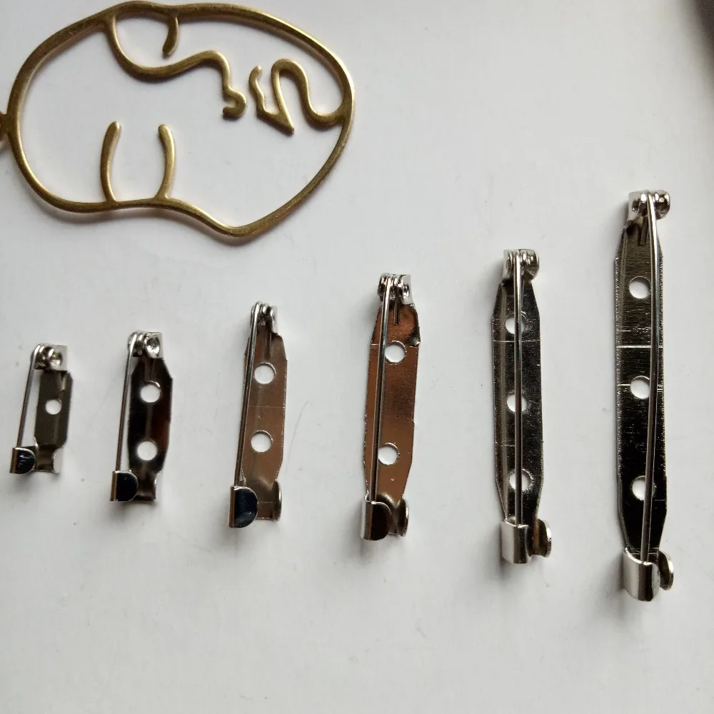 wholesale 200pcs Safety Lock Back bar Pins Brooch base Safety Pin use for brooch hair Clothing diy Jewelry Findings Connectors
wholesale 200pcs Safety Lock Back bar Pins Brooch base Safety Pin use for brooch hair Clothing diy Jewelry Findings Connectors
