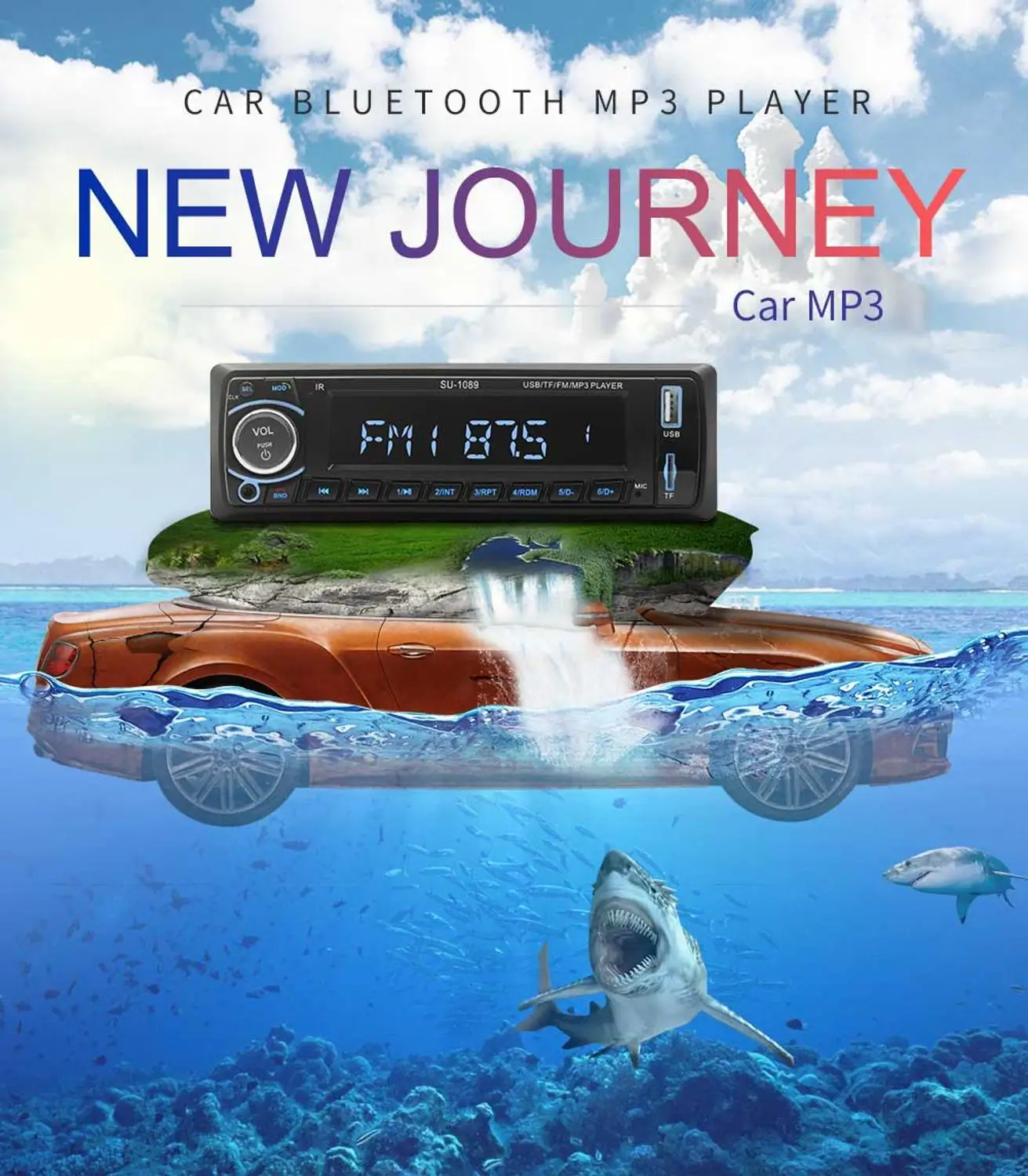 SWM1089 Tape Recorder Car Audio Cassette Player Handsfree Bluetooth MP3 AUX USB FM SD Radio LCD Display Stereo
SWM1089 Tape Recorder Car Audio Cassette Player Handsfree Bluetooth MP3 AUX USB FM SD Radio LCD Display Stereo