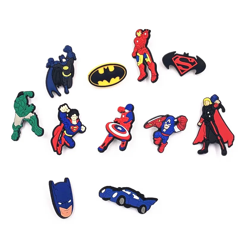 1Pcs Cartoon Marvel Avengers Batman PVC Icons Brooches Pins Badge Anime Heroes diy accessories for Backpack Clothes Hat Decor
1Pcs Cartoon Marvel Avengers Batman PVC Icons Brooches Pins Badge Anime Heroes diy accessories for Backpack Clothes Hat Decor