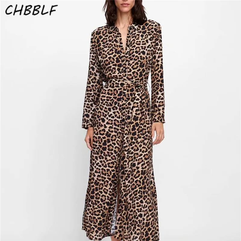 CHBBLF women leopard print long dress bow tie sashes long sleeve retro ladies casual chic dresses vestidos O8811
CHBBLF women leopard print long dress bow tie sashes long sleeve retro ladies casual chic dresses vestidos O8811