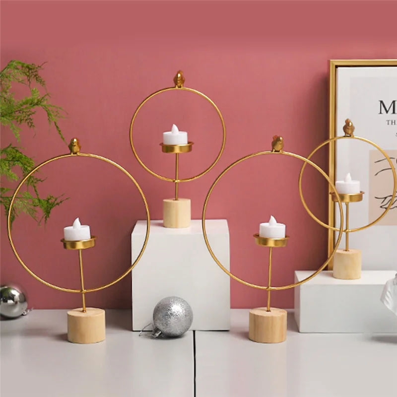 Nordic Style Circle Candle Holder Europe 3D Metal Candlestick Geometric Tea Light Home Decor Crafts Wedding Decoration
Nordic Style Circle Candle Holder Europe 3D Metal Candlestick Geometric Tea Light Home Decor Crafts Wedding Decoration