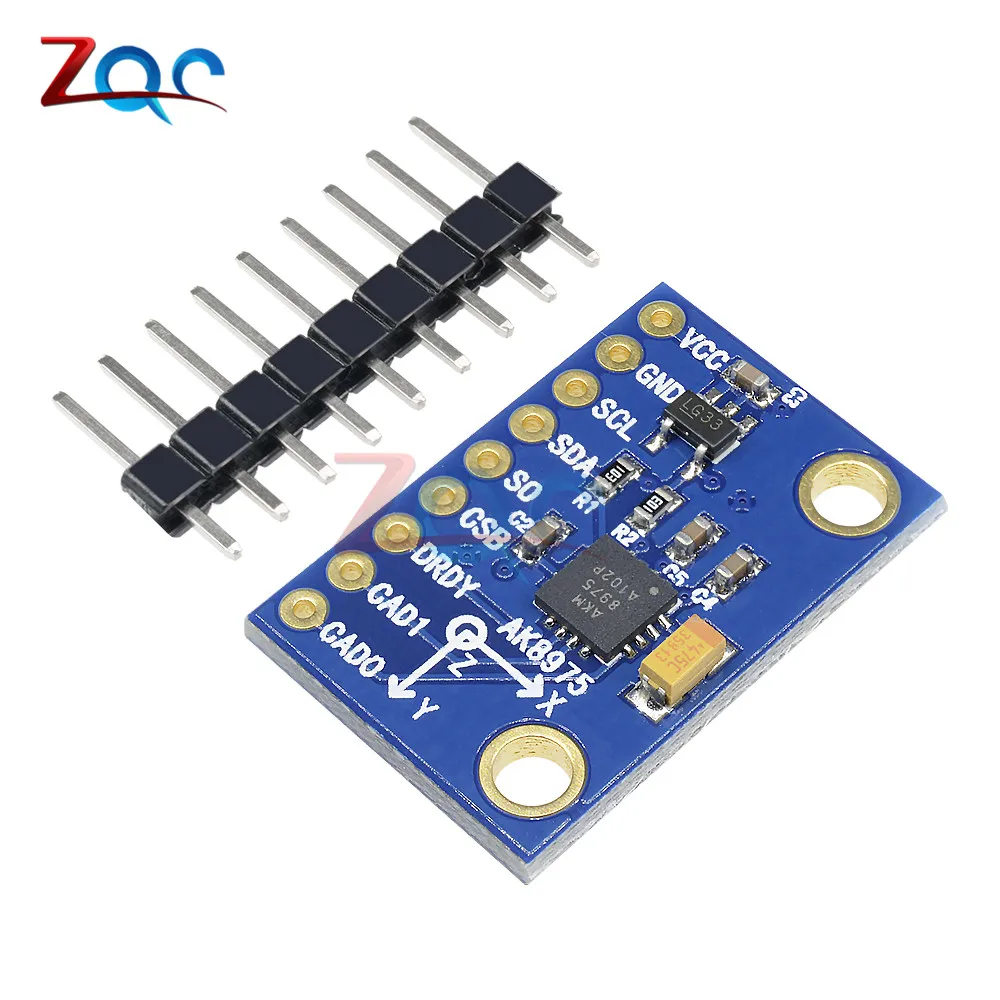 AK8975 Three-axis Electronic Accelerometer Gyroscope Compass High Precison Compass Module IIC I2C SPI For arduino 3-5V
AK8975 Three-axis Electronic Accelerometer Gyroscope Compass High Precison Compass Module IIC I2C SPI For arduino 3-5V