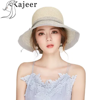 Kajeer Light Gray Foldable Straw Sun Hats For Women Wide Brim Summer Beach Sun Cap for Girls Elegant Vacation Chapeau Femme
Kajeer Light Gray Foldable Straw Sun Hats For Women Wide Brim Summer Beach Sun Cap for Girls Elegant Vacation Chapeau Femme