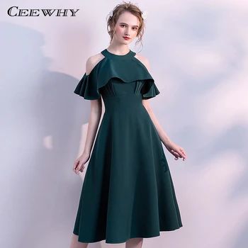 CEEWHY Off Shoulder Vintage Ruffle Green Prom Dresses Knee Length Formal Dress Elegant Short Cocktail Dresses Summer
CEEWHY Off Shoulder Vintage Ruffle Green Prom Dresses Knee Length Formal Dress Elegant Short Cocktail Dresses Summer