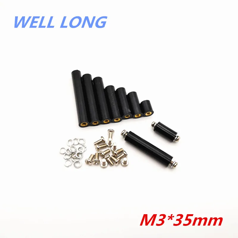 M3*35 cylindrical screw threaded column double internal thread isolation column bakelite column kit.
M3*35 cylindrical screw threaded column double internal thread isolation column bakelite column kit.
