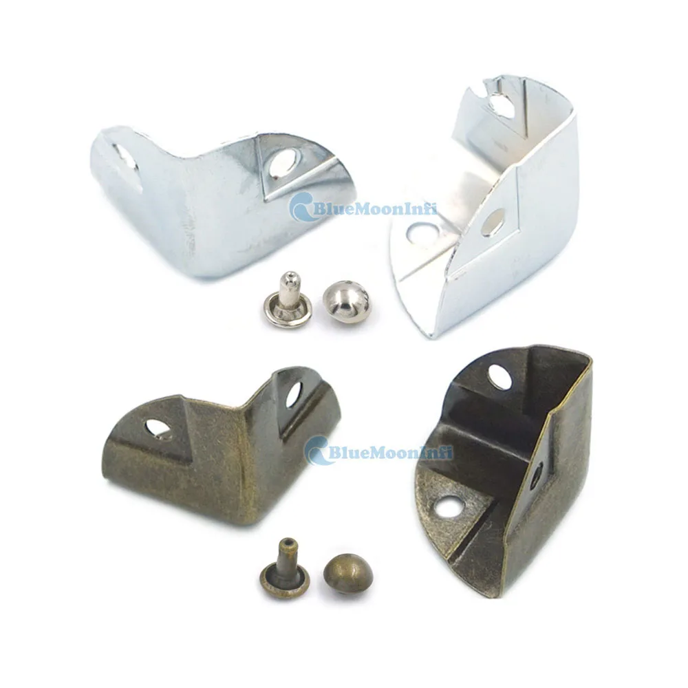 12/25/60 sets / Lot Wooden Box Case Edge Corners Protectors Bracket with Double Round Cap Rivet 7/8" 22MM 1.1" 28MM
12/25/60 sets / Lot Wooden Box Case Edge Corners Protectors Bracket with Double Round Cap Rivet 7/8" 22MM 1.1" 28MM