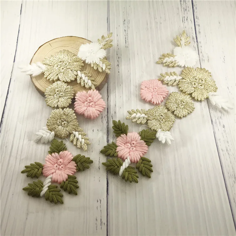 Embroidery Sew on Knitting Flower Patch (3)
