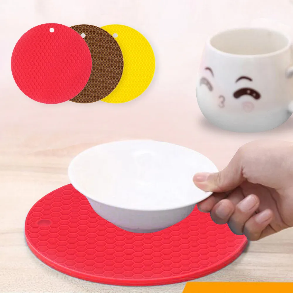 Heat Resistant Round Silicone Pot Placemat Non Slip Bowl Pads Non-Slip Waterproof Table living room Decoration Kitchen Accessori
Heat Resistant Round Silicone Pot Placemat Non Slip Bowl Pads Non-Slip Waterproof Table living room Decoration Kitchen Accessori