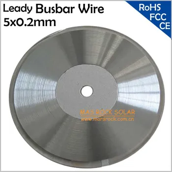 200feets / 61meters 5x0.2mm Leady Solar Busbar Wire, Solar PV Ribbon Wire for Solar Cells Connect, 5mm Solar Busbar, CE FCC,RoHS
200feets / 61meters 5x0.2mm Leady Solar Busbar Wire, Solar PV Ribbon Wire for Solar Cells Connect, 5mm Solar Busbar, CE FCC,RoHS