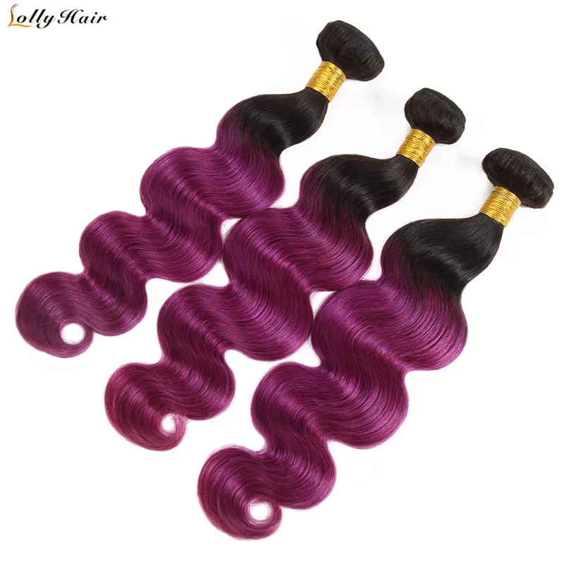 1b purplr ombre body wave human hair bundles (19)