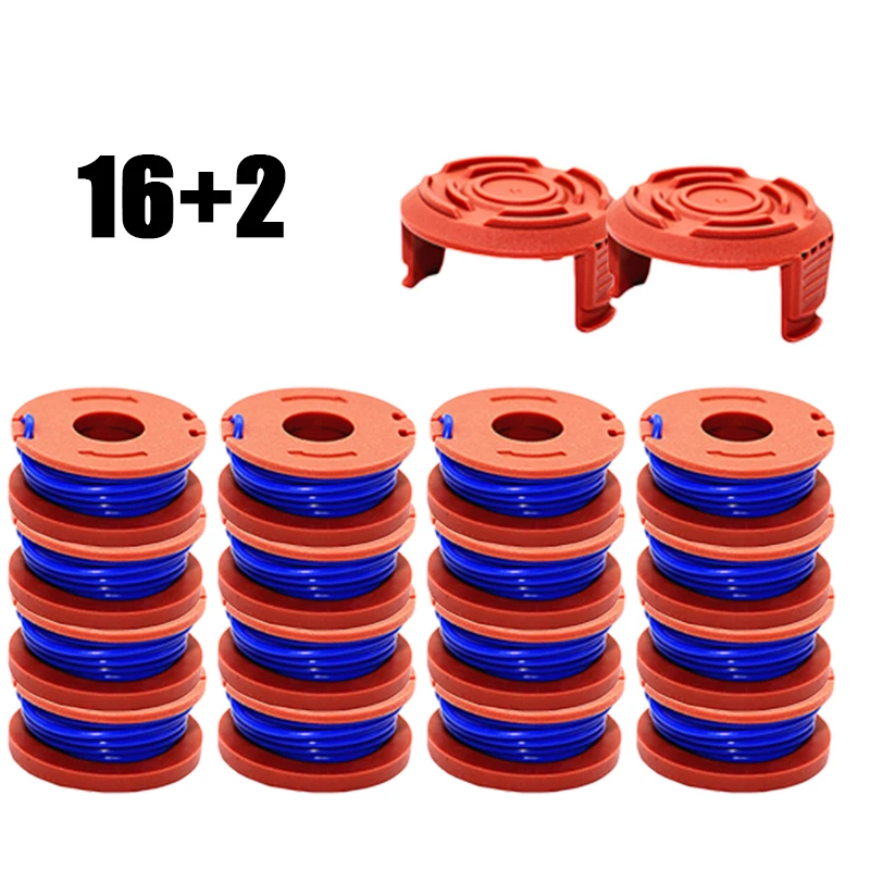 16*Spools+2*Spool Covers For WORX Lawn Mower WG150/WG151/WG151.5/WG152/WG153/WG154/WG160.2/WG163/WG165/WG175/WG180
16*Spools+2*Spool Covers For WORX Lawn Mower WG150/WG151/WG151.5/WG152/WG153/WG154/WG160.2/WG163/WG165/WG175/WG180