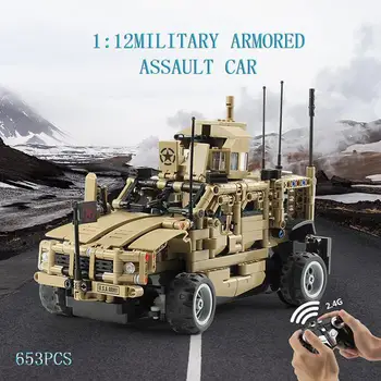 1:12 Special police explosion-proof Car 2.4G Remote Control Military Building Block Car Armored Minesweeper Assault Vehicle Mold
1:12 Special police explosion-proof Car 2.4G Remote Control Military Building Block Car Armored Minesweeper Assault Vehicle Mold