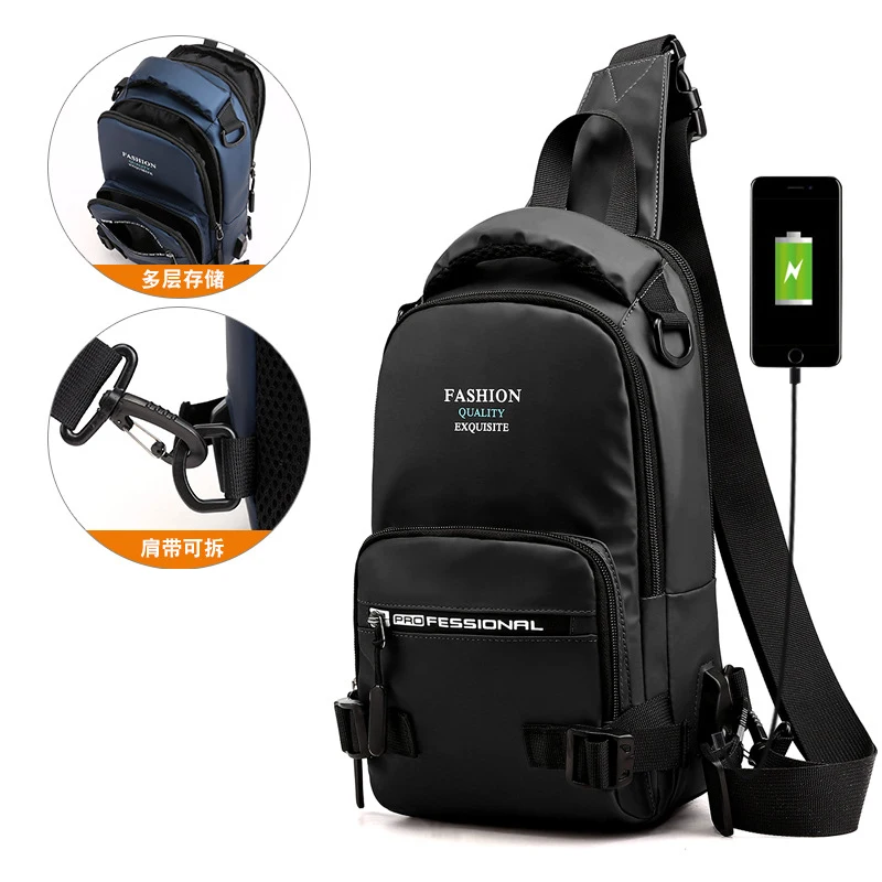Nylon Military Male Knapsack Crossbody Chest Bags with with USB Charging Port Fashion Men Sling Rucksack Bag Backpack
Nylon Military Male Knapsack Crossbody Chest Bags with with USB Charging Port Fashion Men Sling Rucksack Bag Backpack