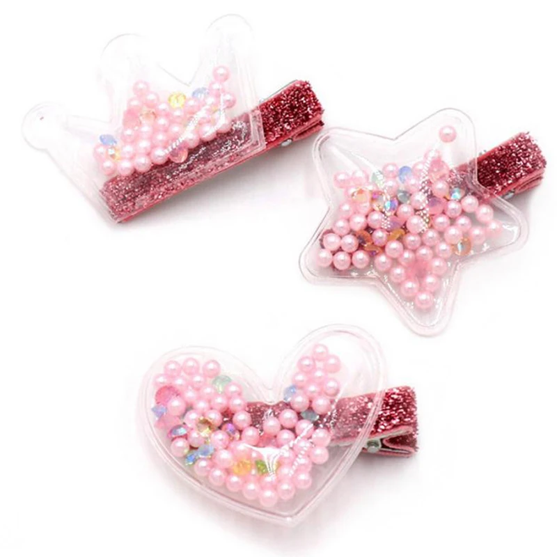New Arrivals Children Geometry Hairpins Transparent Shell Sequins PVC Hairpin Star Heart Crown Hair Clips Accessories For Girls
New Arrivals Children Geometry Hairpins Transparent Shell Sequins PVC Hairpin Star Heart Crown Hair Clips Accessories For Girls