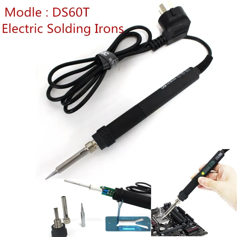 220V LCD Digital Double Keys Display Soldering Iron DS60T 60W Temperature Adjust Heating Element Welding Electric Tools
220V LCD Digital Double Keys Display Soldering Iron DS60T 60W Temperature Adjust Heating Element Welding Electric Tools