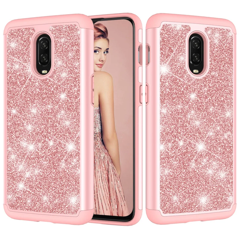 For One Plus 6T Case Glitter Bling Dual Layer PC Silicone Phone Case for OnePlus 6T Cover for One Plus 6T Coque Accessories
For One Plus 6T Case Glitter Bling Dual Layer PC Silicone Phone Case for OnePlus 6T Cover for One Plus 6T Coque Accessories