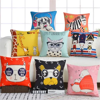 Hap-deer Animal Cushion Dog For Children Decorative Cushions For Sofa Throw Pillow Car Chair Home Decor PillowCase Almofadas
Hap-deer Animal Cushion Dog For Children Decorative Cushions For Sofa Throw Pillow Car Chair Home Decor PillowCase Almofadas