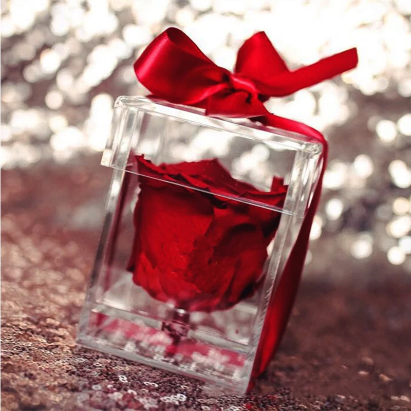 Fashion Clear Acrylic Flower Box Single Rose Flower Box Valentine's Day Wedding Decor Gift Box With Cover For Girlfriend Wife
Fashion Clear Acrylic Flower Box Single Rose Flower Box Valentine's Day Wedding Decor Gift Box With Cover For Girlfriend Wife