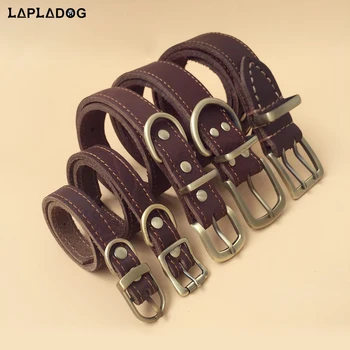 LAPLADOG Genuine Leather Adjustable Pet Dog Collar Dogs Accessories Neck 55-66 CM for Medium Large Dog Cat Puppy Collar ZL357
LAPLADOG Genuine Leather Adjustable Pet Dog Collar Dogs Accessories Neck 55-66 CM for Medium Large Dog Cat Puppy Collar ZL357