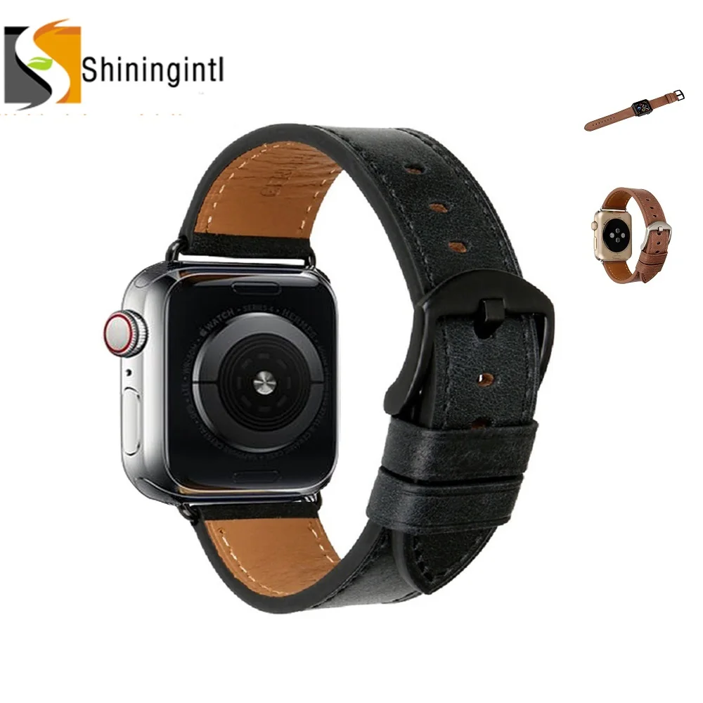 Smochm Genuine Leather Replaced Band Strap for Apple Watch Series 4 Series 3 Series 2 42mm 44mm Nike Hermes Edition Black
Smochm Genuine Leather Replaced Band Strap for Apple Watch Series 4 Series 3 Series 2 42mm 44mm Nike Hermes Edition Black