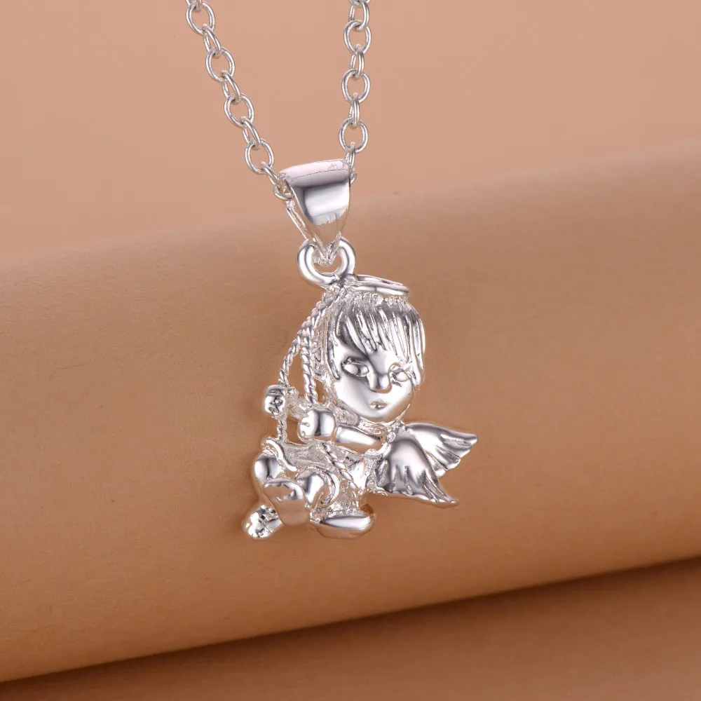 flying angel cutesilver plated Necklace Silver Pendant Jewelry /ZYIHOGUJ SWFHEFCY
flying angel cutesilver plated Necklace Silver Pendant Jewelry /ZYIHOGUJ SWFHEFCY