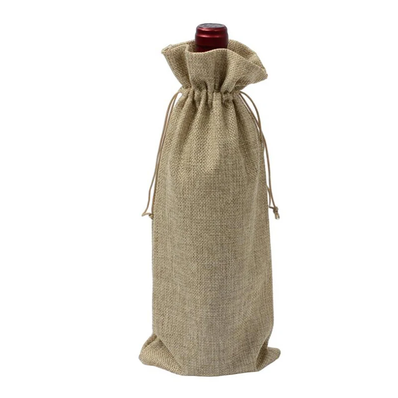Wedding Party Decor Set Wine Bag Carrier For Gifting And Decorating Rustic Linen Drawstring Wine Bottle Cover Packaging Bag
Wedding Party Decor Set Wine Bag Carrier For Gifting And Decorating Rustic Linen Drawstring Wine Bottle Cover Packaging Bag