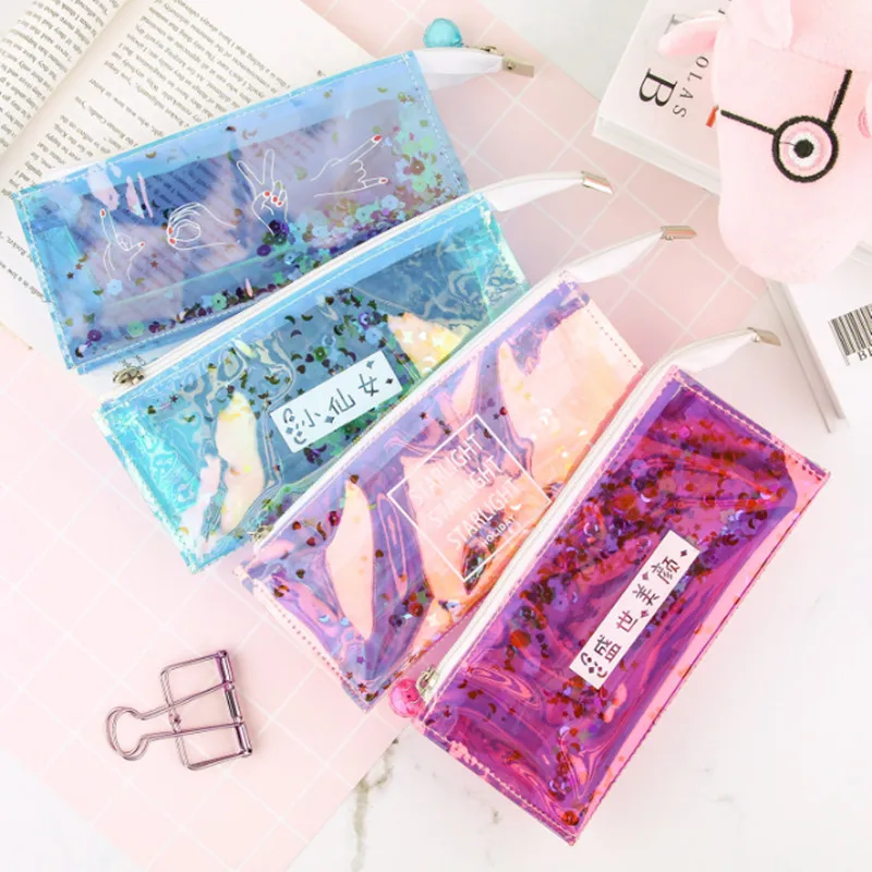 Kawaii Hologram Pencil Case Bags Etui Cute Sequin Glitter Pencil Cases Big Pen Box Bts Korean Stationery School Supplies
Kawaii Hologram Pencil Case Bags Etui Cute Sequin Glitter Pencil Cases Big Pen Box Bts Korean Stationery School Supplies