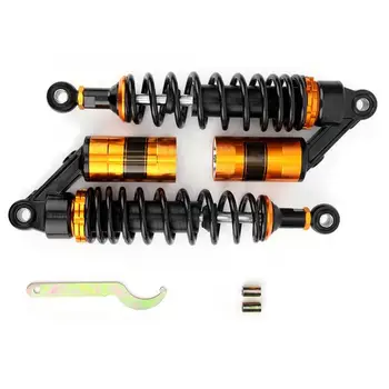 Motorcycle Metal Suspension Spring Damper Shock Struts Parts Black Yellow Stainless Steel Rear Shocks Struts New
Motorcycle Metal Suspension Spring Damper Shock Struts Parts Black Yellow Stainless Steel Rear Shocks Struts New