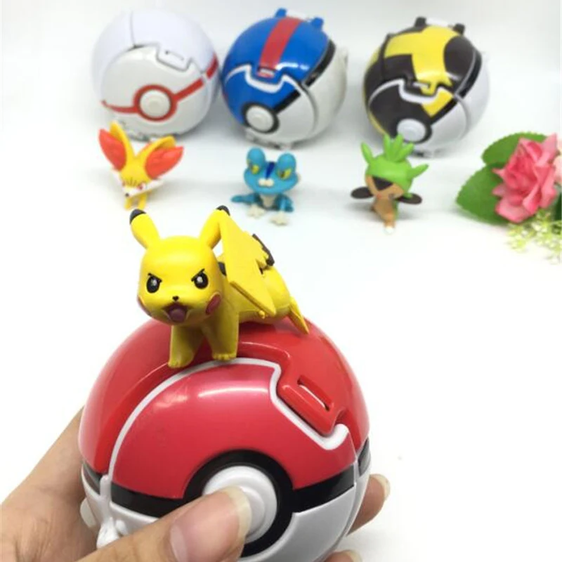 Kwaii-Pikachu-action-figure-kids-toys-with-Wizard-Master-Ball-1-ball-7-6-Wizard-3