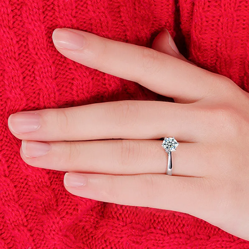 Простые Романтические женские обручальные кольца ювелирные изделия кубический