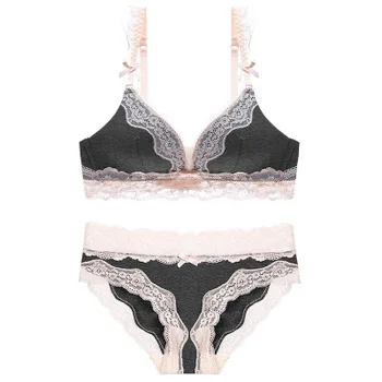 New Arrival Lace Push Up Bra Set Women Sexy Lingerie Underwear Sets Ultra Thin Cup Intimates Wire Free Bra and Panty Set
New Arrival Lace Push Up Bra Set Women Sexy Lingerie Underwear Sets Ultra Thin Cup Intimates Wire Free Bra and Panty Set