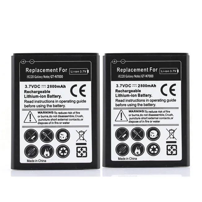 2PCS High Quality 3.7V 2800mah Replacement Phone Battery for Samsung Galaxy Note i9220 GT-N7000 N7000 Dropshipping Wholesale
2PCS High Quality 3.7V 2800mah Replacement Phone Battery for Samsung Galaxy Note i9220 GT-N7000 N7000 Dropshipping Wholesale