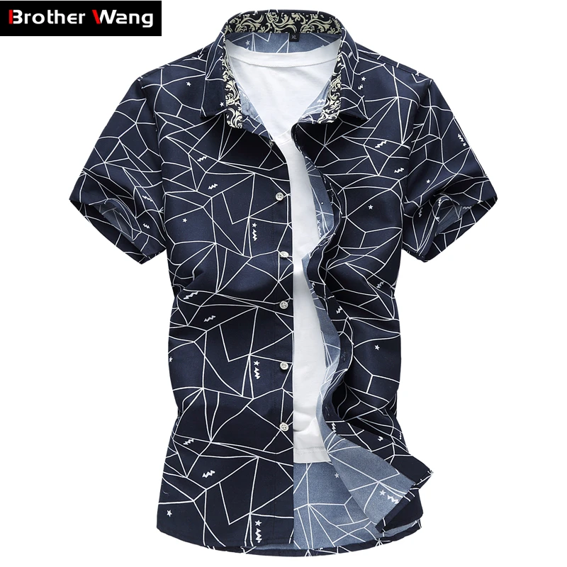 2019 Summer New Men Shirt Fashion Plaid Printing Male Casual Short Sleeve Shirt Large Size Brand Men's Clothing 5XL 6XL 7XL
2019 Summer New Men Shirt Fashion Plaid Printing Male Casual Short Sleeve Shirt Large Size Brand Men's Clothing 5XL 6XL 7XL