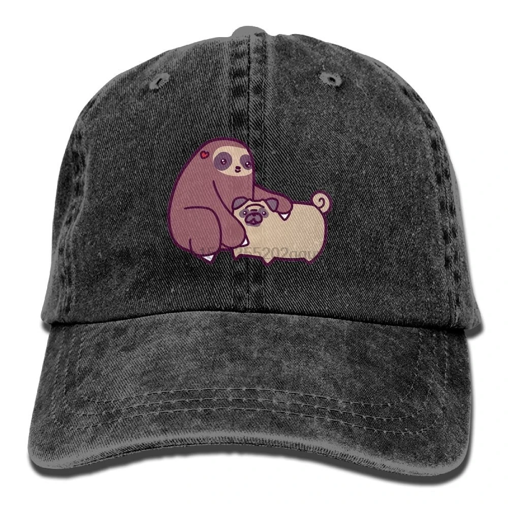Sloth And Pug Vintage Washed Dyed Cotton Twill Low Profile Adjustable Baseball Cap Black
Sloth And Pug Vintage Washed Dyed Cotton Twill Low Profile Adjustable Baseball Cap Black