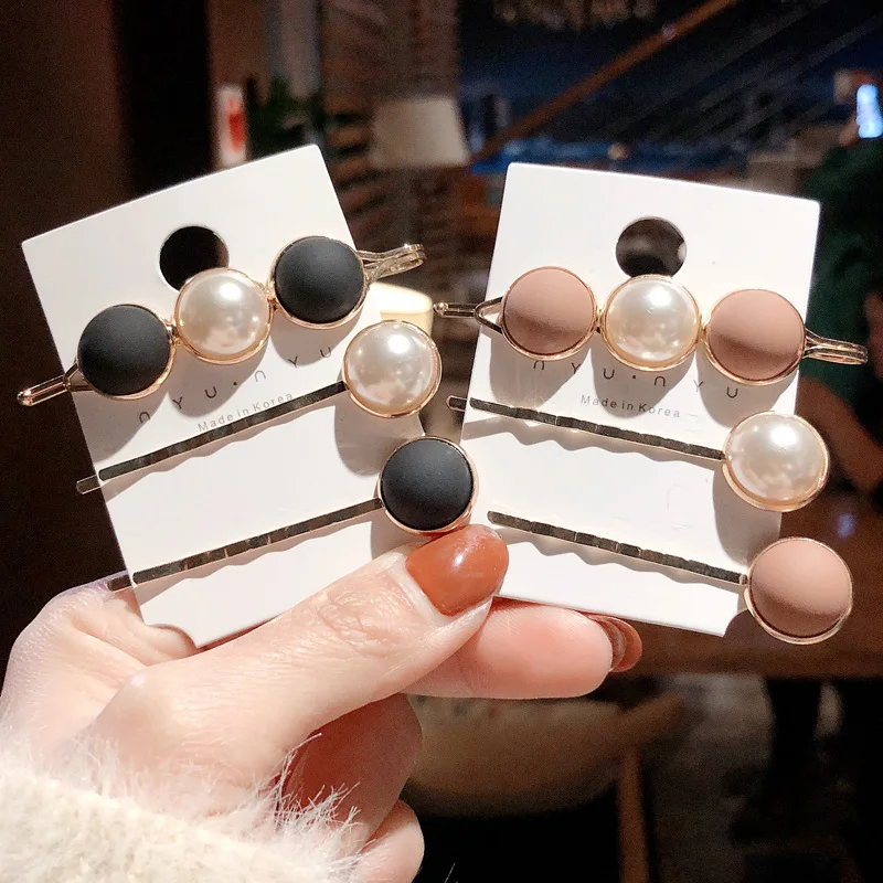 Fashion Pearl 3 piece set Woman Vintage Simple Hairpins Girls Hair Accessories Crystal Barrettes Ladies Hair Clips Femme Clips
Fashion Pearl 3 piece set Woman Vintage Simple Hairpins Girls Hair Accessories Crystal Barrettes Ladies Hair Clips Femme Clips
