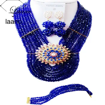 Laanc Pretty Costume African Jewelry Set Nigerian Wedding Royal Blue Crystal Beads Bridal Jewelry Set 8CSJ019
Laanc Pretty Costume African Jewelry Set Nigerian Wedding Royal Blue Crystal Beads Bridal Jewelry Set 8CSJ019